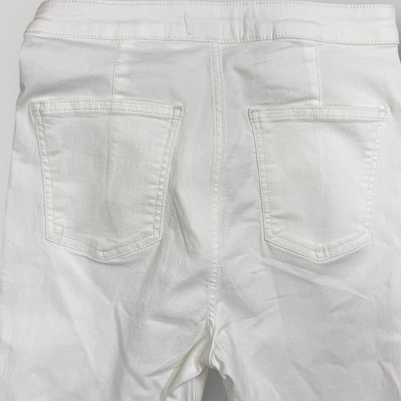 We the Free People High Rise Flare Bell Bottom Jeans Women Size 29 White - Picture 7 of 9